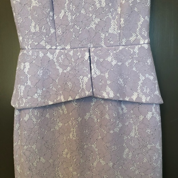 Antonio Melani lavender dress size 4 with peplum skirt - Picture 7 of 7